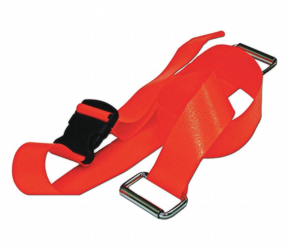 Bio G1 PSR ML 7' 2 pc OR Restraint Strap, Polyester, 2-Piece, Plastic Buckle, Metal Loop Lock Ends, Medium/Large, 7 ft