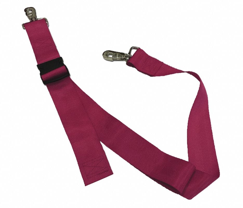 Nylon Patient Safety Restraint Strap, 2-Piece, Plastic Buckle, Metal Swivel Speed Clips, 7 ft, Each
