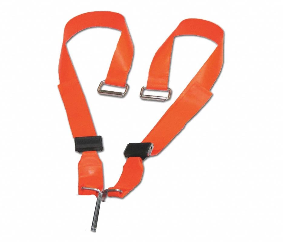Bio G1 Chest Restraint Strap with Shoulder Stops, Polyester with Metal Loop Ends, 1 Pair