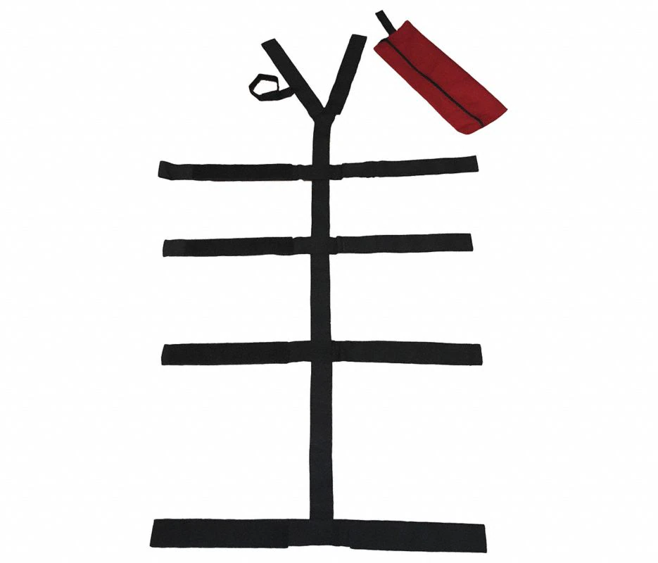 Y Body Poly Restraint with Carry Case, Black