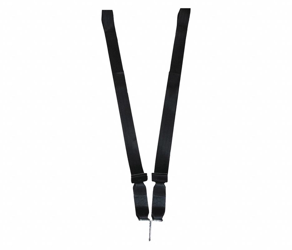Nylon Chest Restraint Strap with Shoulder Stops, Loop Lock Ends, 1 Pair