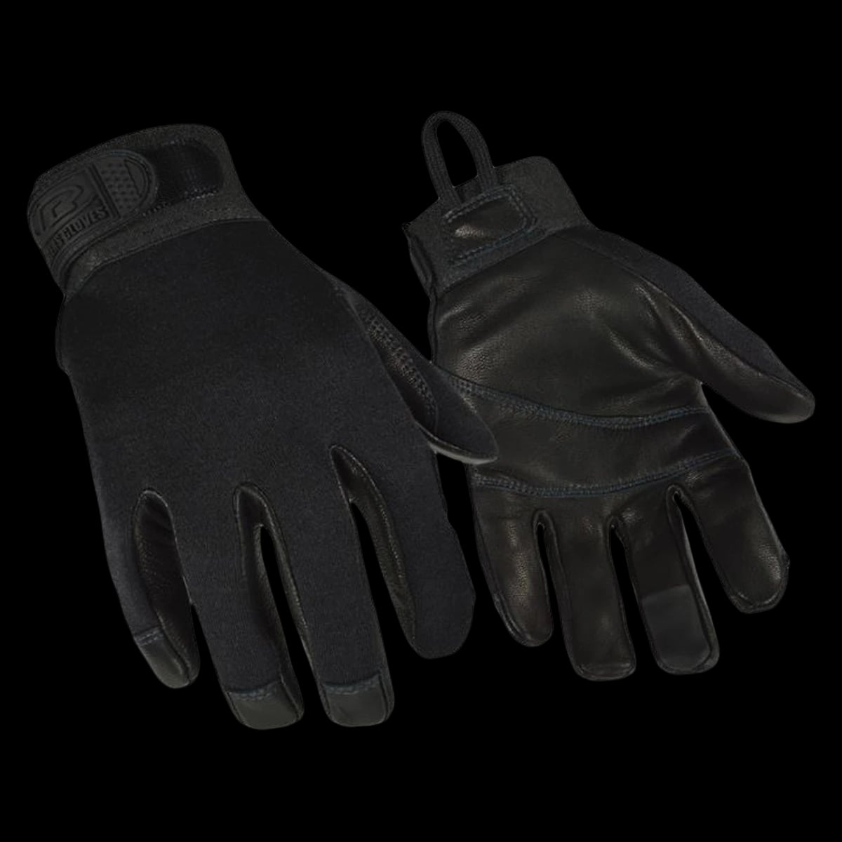 Ringers Synthetic Leather/Kevlar Flame Resistance Tactical Gloves, Small, Black, 1 Pair