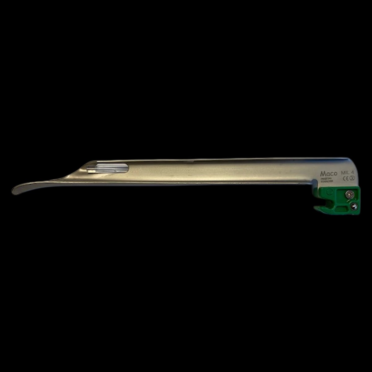 Maco Intl Disposable Fiber Optic Laryngoscope Blade, Miller #4