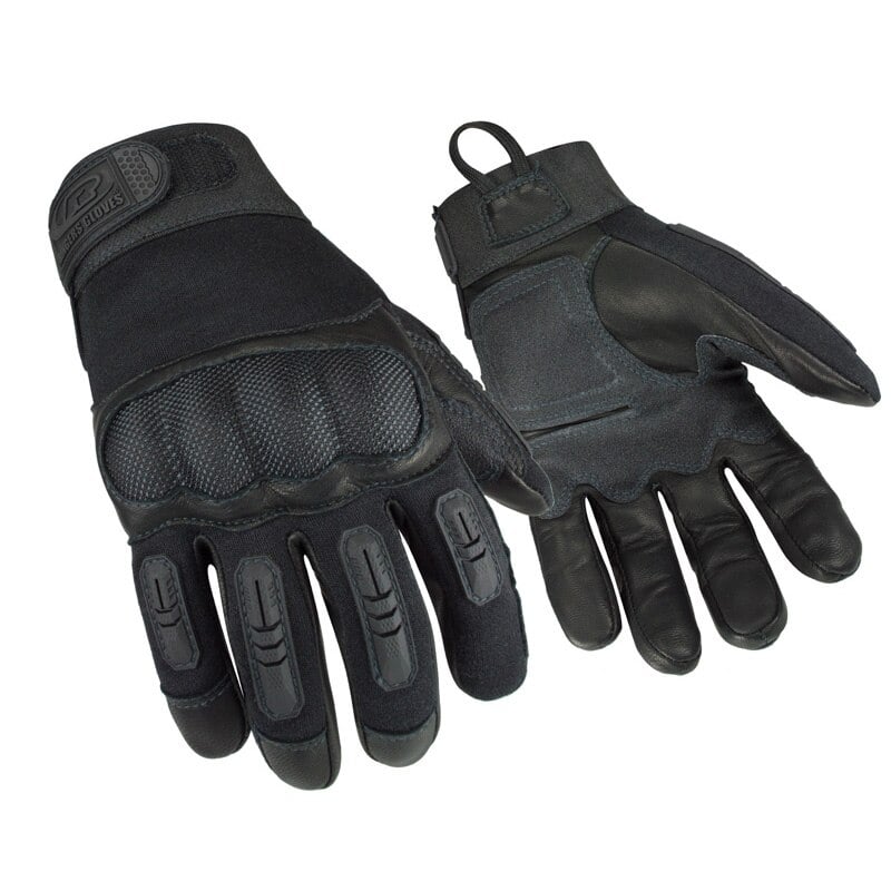 Ansell Ringers FR Hard Knuckle Flame Resistance Tactical Gloves, Large, Black, 01KT0J090ZMPKQMK76Z399T9AG