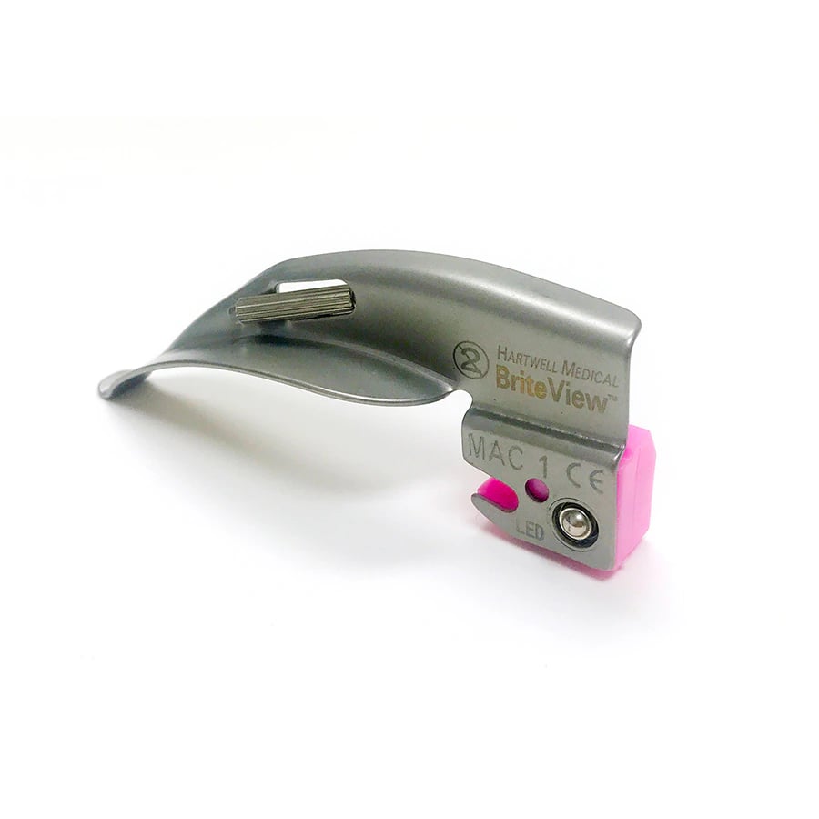 Briteview Laryngoscope Blade, Macintosh #1, LED