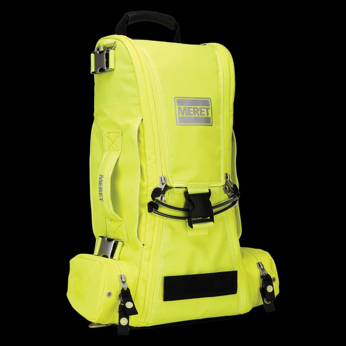 Meret Recover Pro X Response Bag, High Visibility Yellow, 16.5x11x26x7.75"