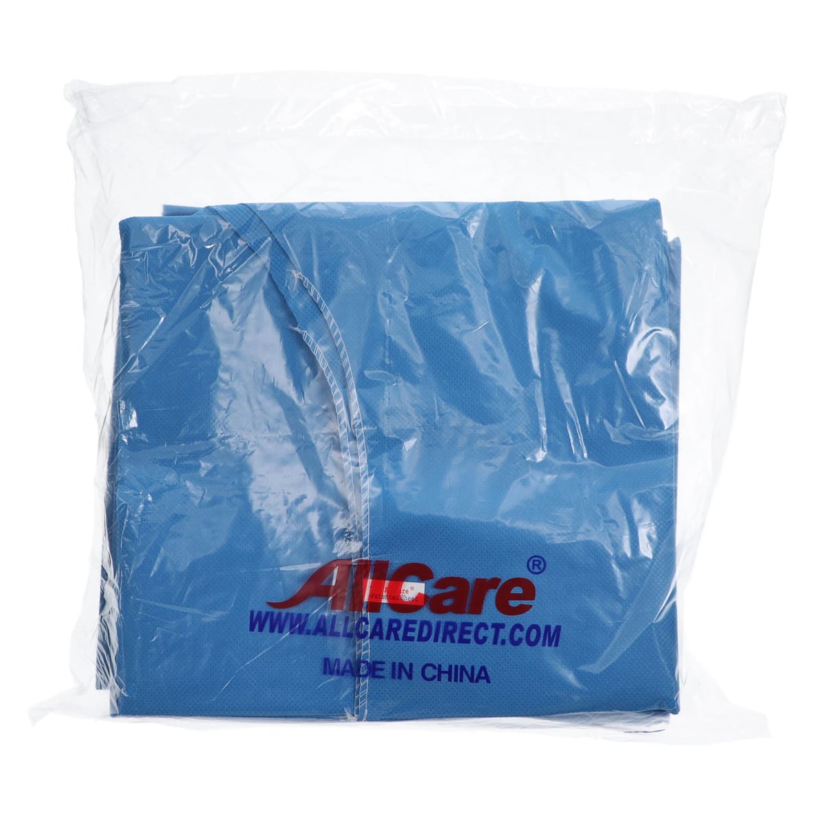 Allcare Fitted Sheet, Light Blue, Disposable