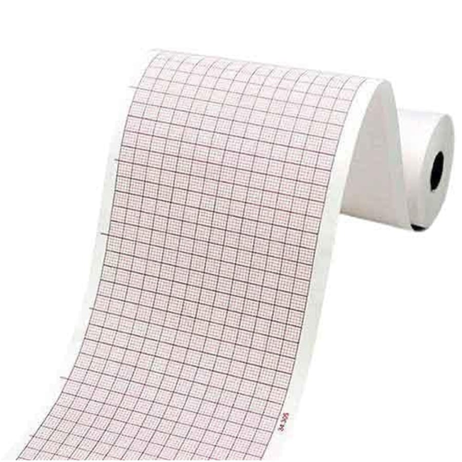 Leonhard Lang Recording Chart Paper for Zoll X-Series, Red Grid, 5/Pk