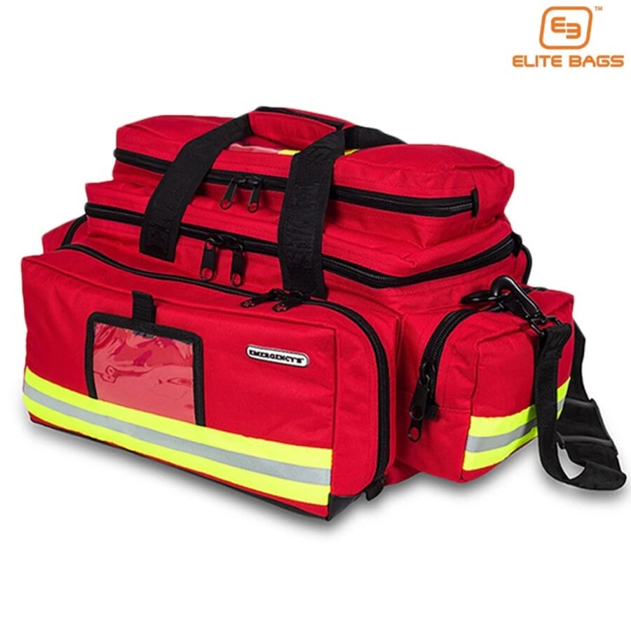 Elite Bags Medium Duffle Emergency Medical Bag, Red