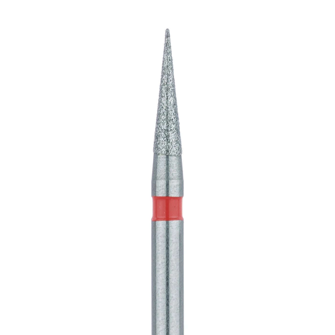 Meisinger Diamond Bur 898F-014, Fine (Red), Needle Shape, FG, 1.4 mm Head, 5/Pack