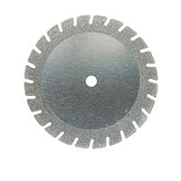 Meisinger 940F-180-HP Diamond Disc, Fine Grit, Serrated Edge, Double Sided, 18 mm, Handpiece, Red Ring, 1/Pk