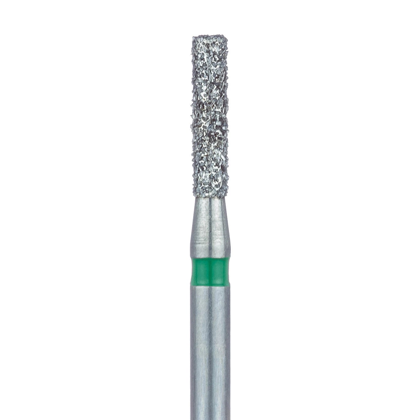 Meisinger Multi-Use Diamond Bur, FG, Long Flat End Cylinder, #837G, 1.4 mm, Coarse (Green), 5/Pk, 837G-014-FG