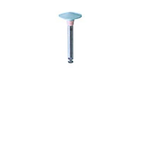 Meisinger 9718M RA Diamond Polisher, Knife Edge Wheel, Turquoise/Beige, 10.0mm, Pack of 2