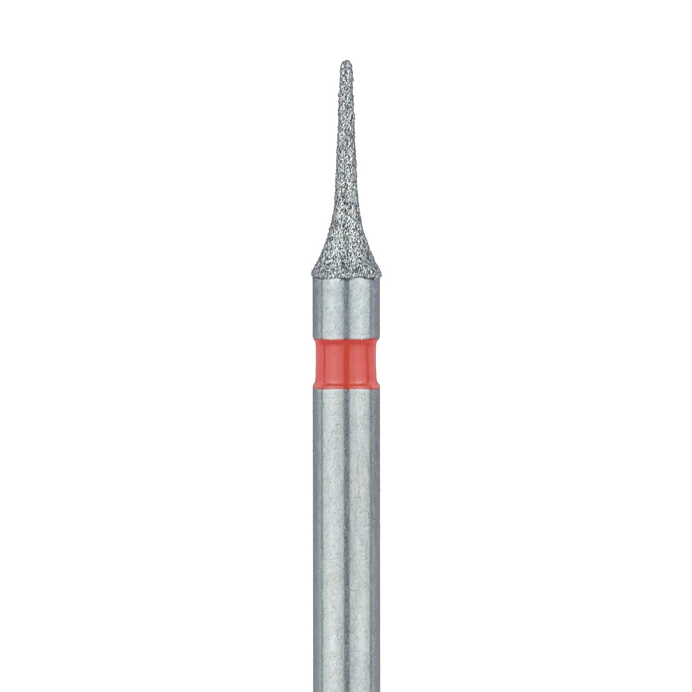 Meisinger Multi-Use Diamond Bur, Friction Grip, Interproximal, Mosquito Shape, 820F, 1.6 mm Head, Fine Grit, Red Ring, 5/Pk, 820F-016-FG