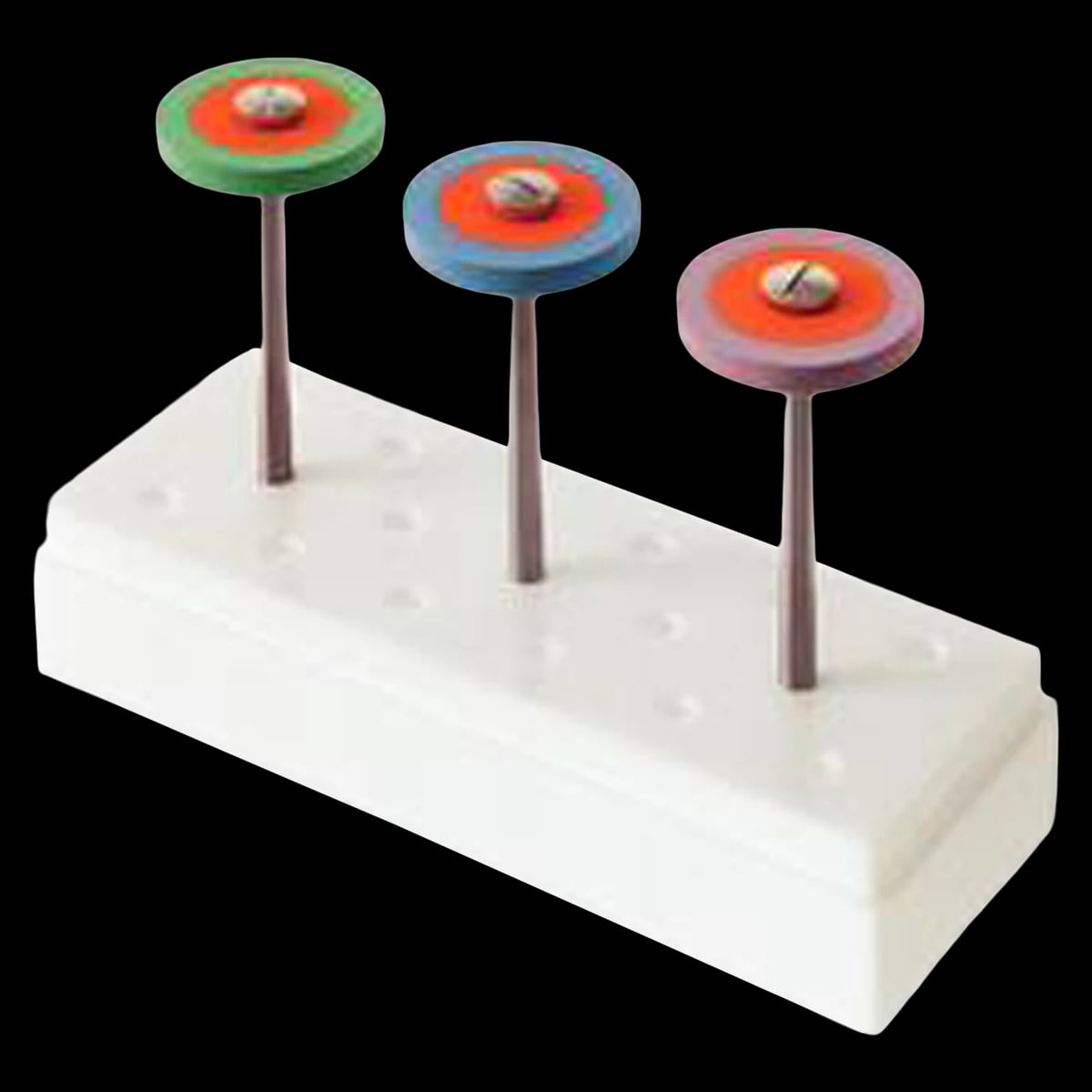 Meisinger #1470 Ceramics Polishing Kit, Diamond Impregnated Wheels, 3-Piece Set (Coarse/Medium/Fine)