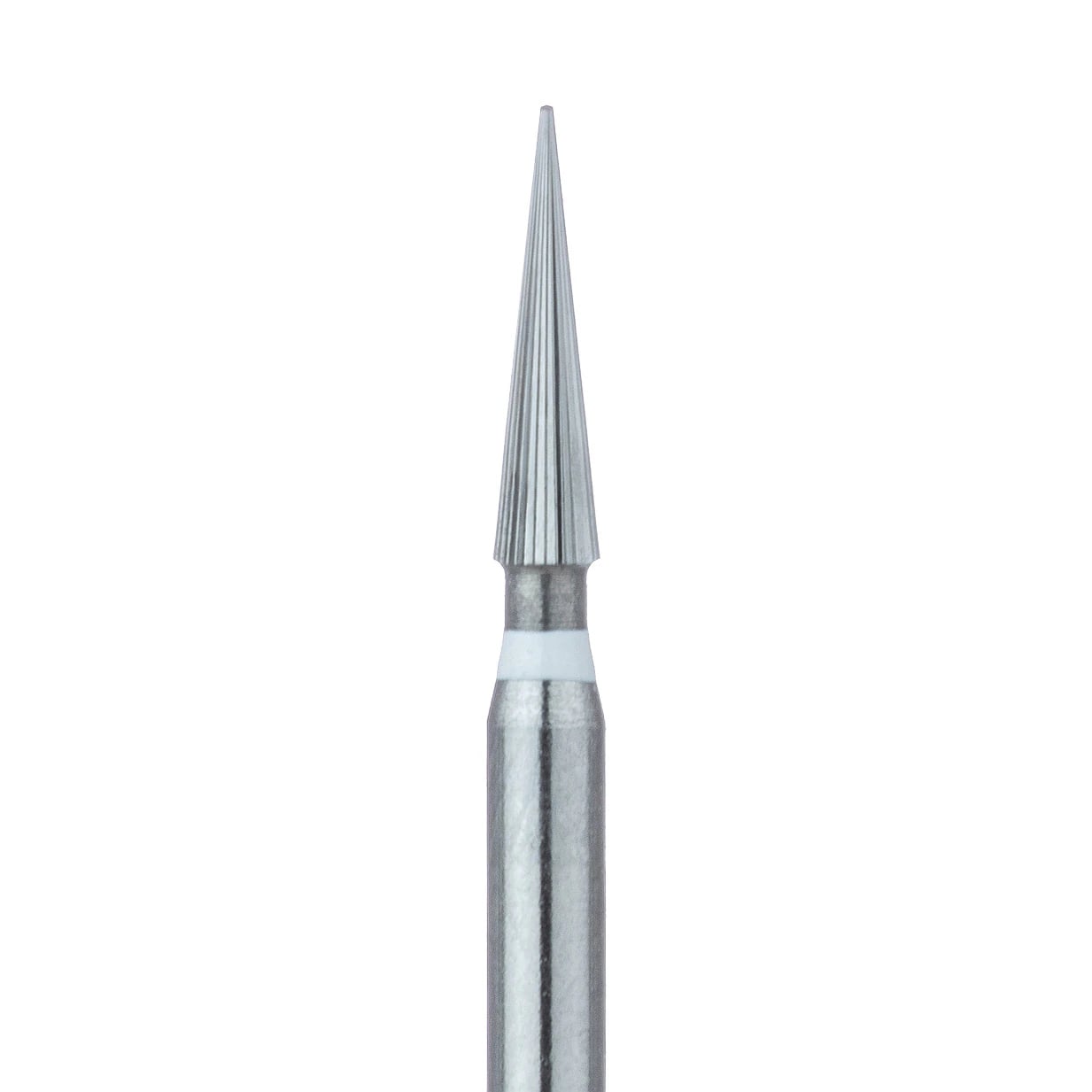Meisinger Trimming and Finishing Tungsten Carbide Bur, FG, 30-Blade Ultra-Fine, Tapered Point, 1.4 mm Diameter, US #ET6, 5/Pkg, HM134U-014-FG