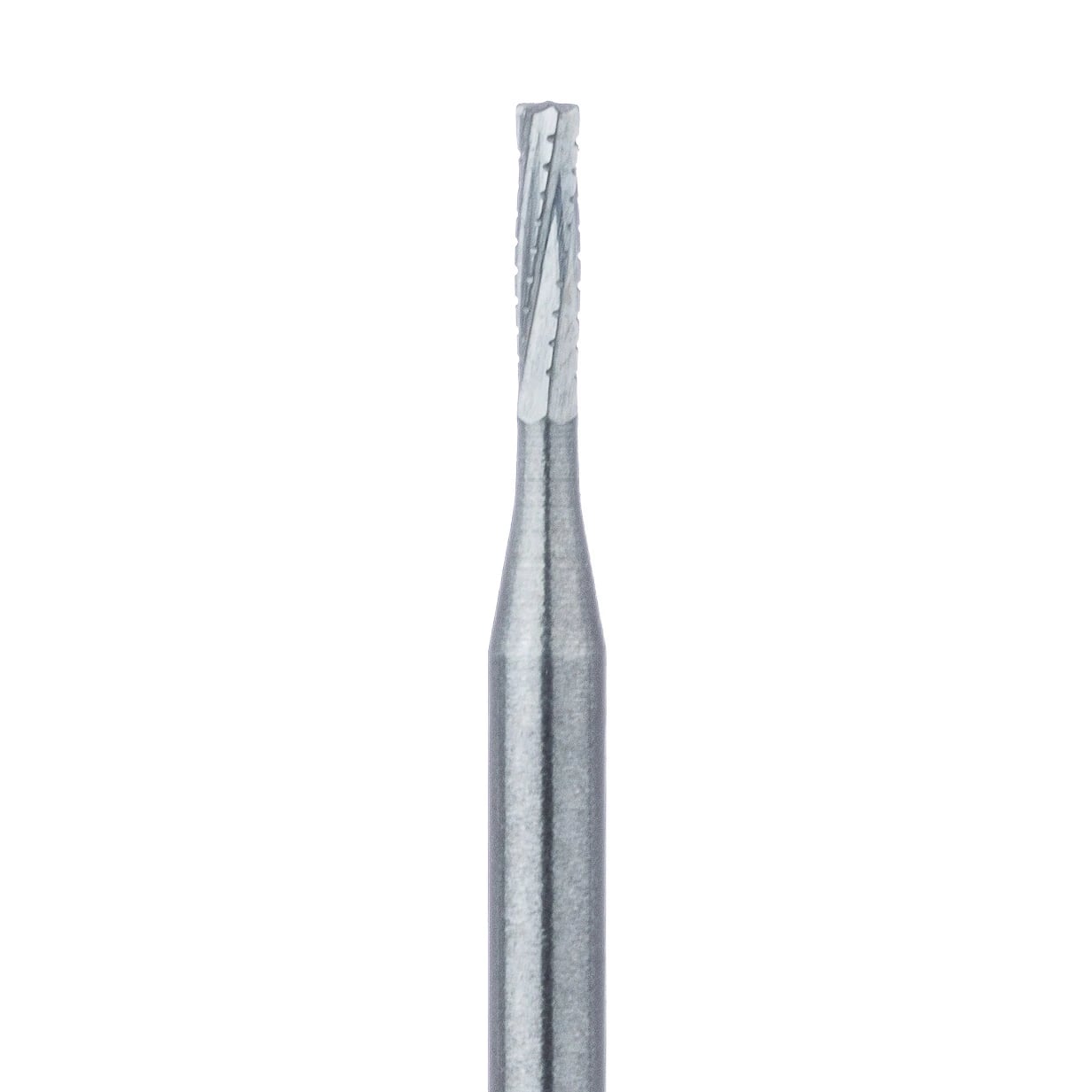 Meisinger Tungsten Carbide Bur #556, Straight Fissure Cross Cut, Friction Grip, 0.9 mm Diameter, 100/Pack, C0556FG