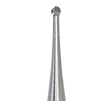 Meisinger Tungsten Carbide Bur HM1-008-HP, Round #1, 0.8 mm Diameter, Standard Handpiece, 5/Pkg