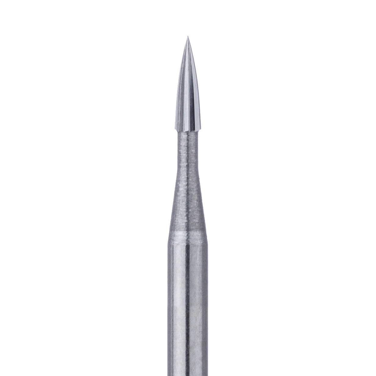 Meisinger Trimming & Finishing Tungsten Carbide Bur, FG, Flame, 1.0 mm, 8-12 Flute, #7902, 5/Pkg, HM246-010-FG