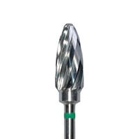 Meisinger HM251G-060 Lab Carbide Bur, Coarse Plain Cut Taper, Round End, Handpiece, 6.0 mm Diameter, 1/Pkg