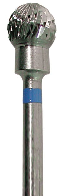 Meisinger HM71GX-050 Lab Carbide Bur, Round, X-Cut, Medium, 5.0 mm, HP, 1/Pkg