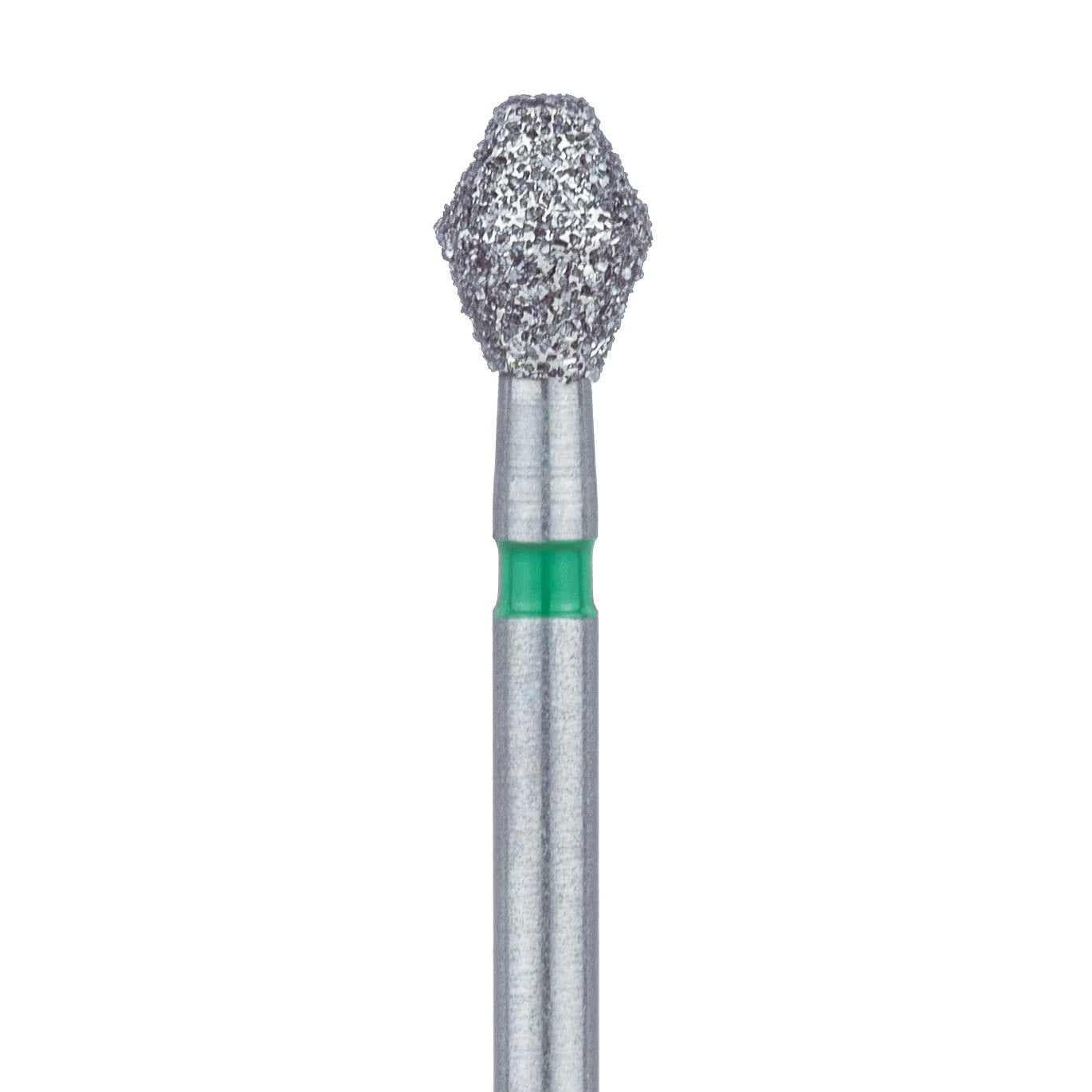 Meisinger 811G-033 Coarse Diamond Bur, FG, Barrel, 3.3mm, Green, 5/Pk