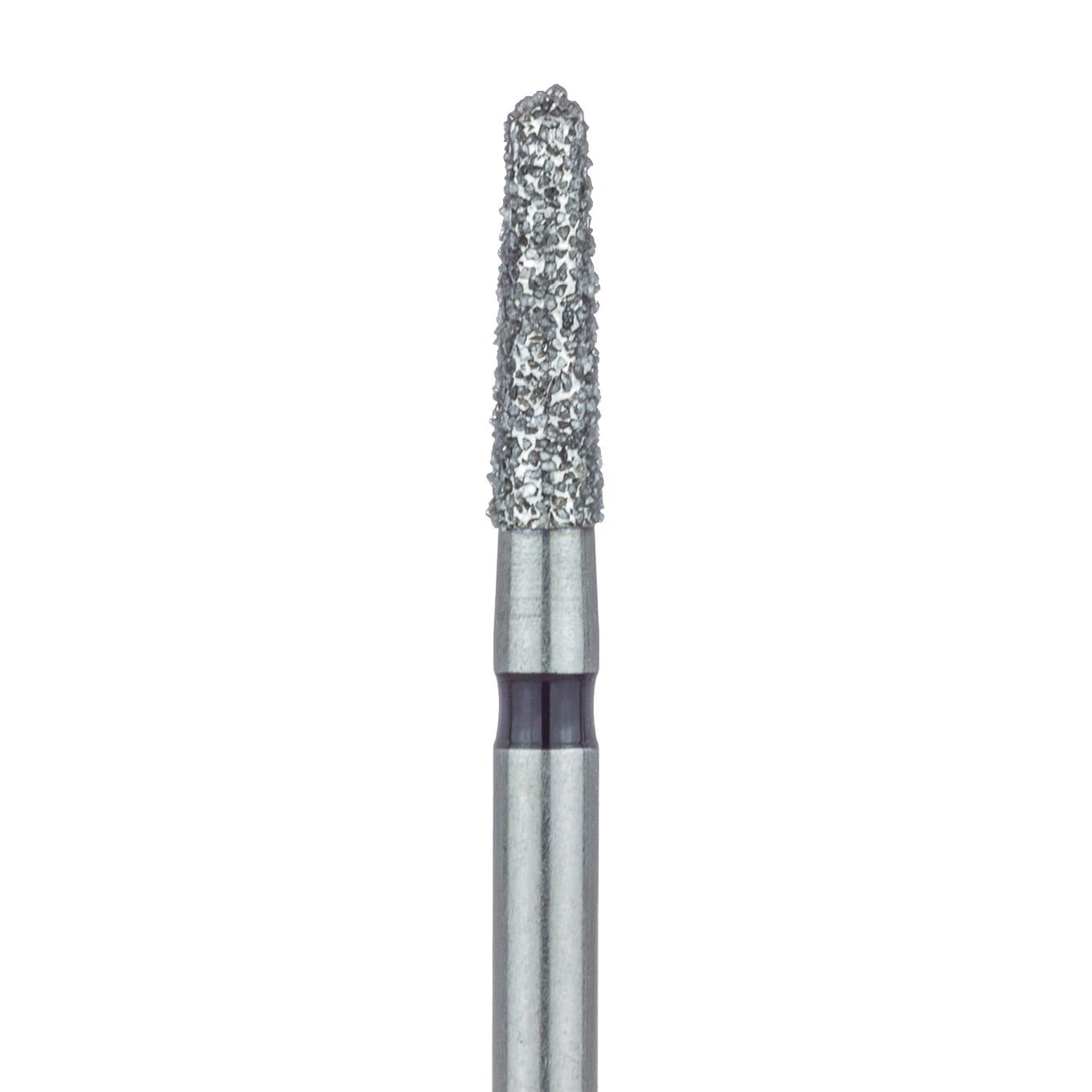 Meisinger FG Diamond Bur, Super Coarse (Black), Round End Taper, 849H-018-FG, 1.8 mm Head Diameter, 6.0 mm Working Length, 5/Pkg