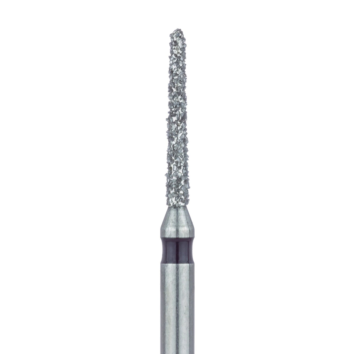 Meisinger Diamond Bur 850H-012-FG, Round End Taper, Super Coarse (Black), 1.2 mm Head, 5/Pack