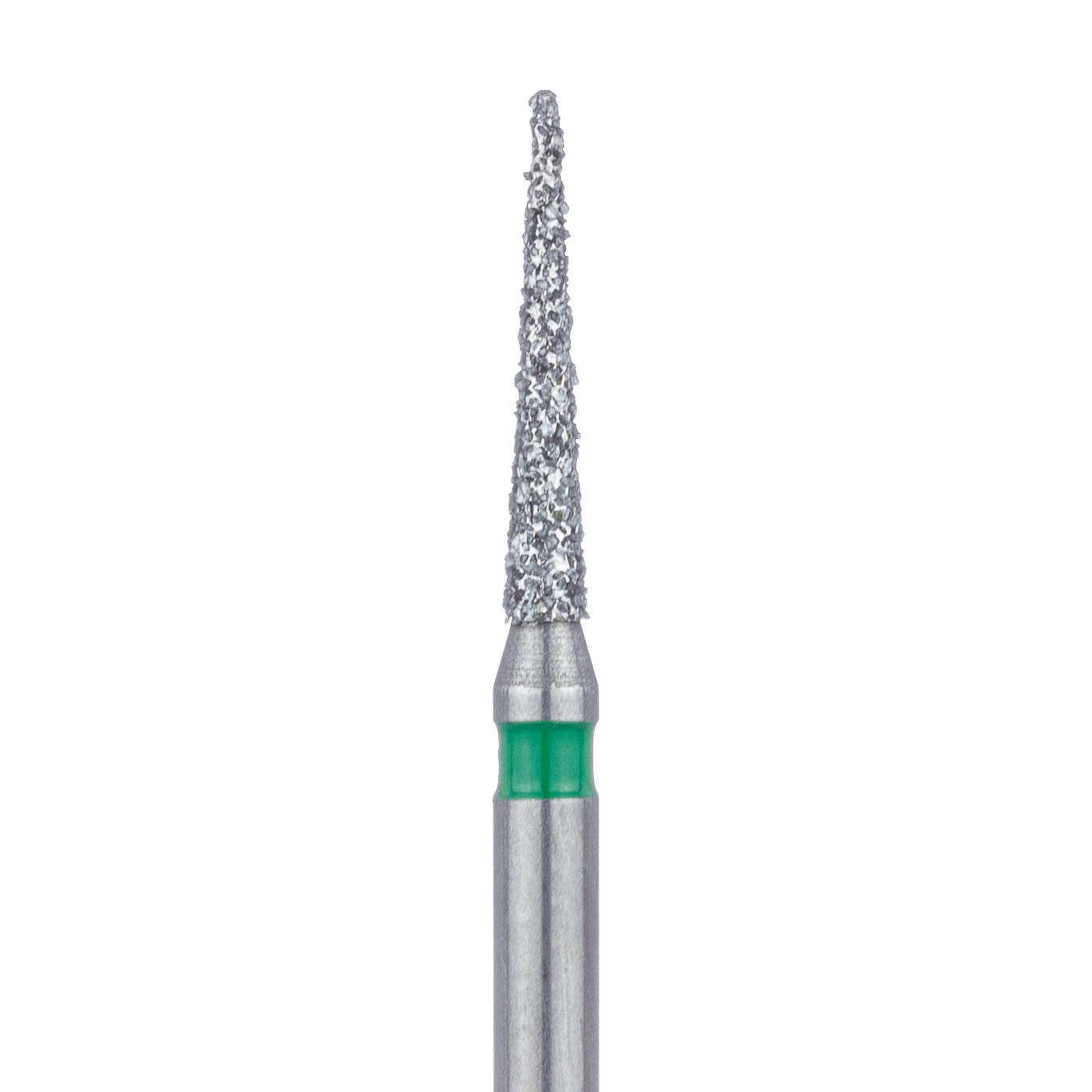 Meisinger Multi-Use Diamond Bur, Friction Grip, Needle, Coarse, Green, 1.4 mm, 5/Pk, 858G-014-FG