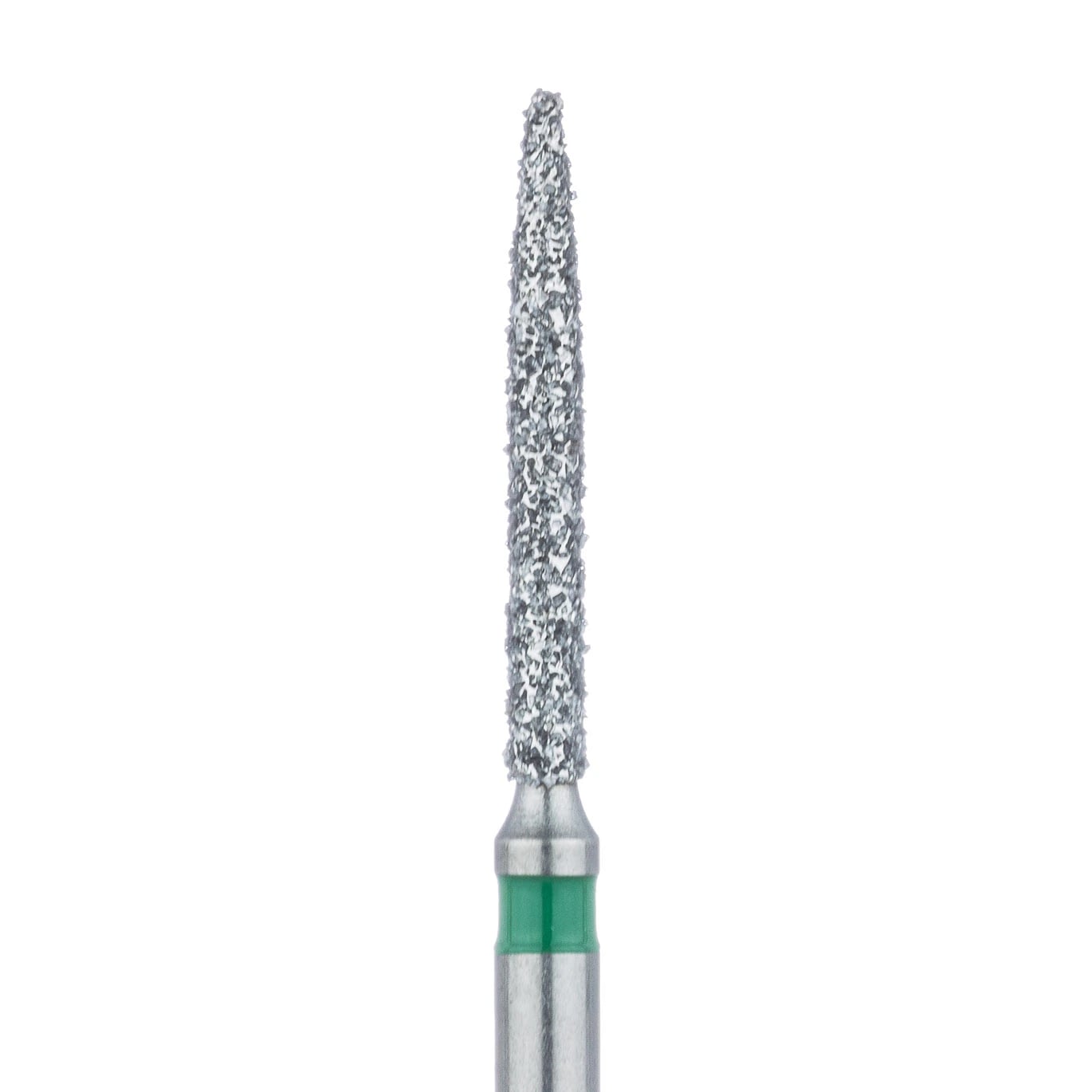 Meisinger Multi-Use Diamond Bur, FG, Long Flame, #863G, 1.2 mm, Coarse, Green, 5/Pk, 863G-012-FG