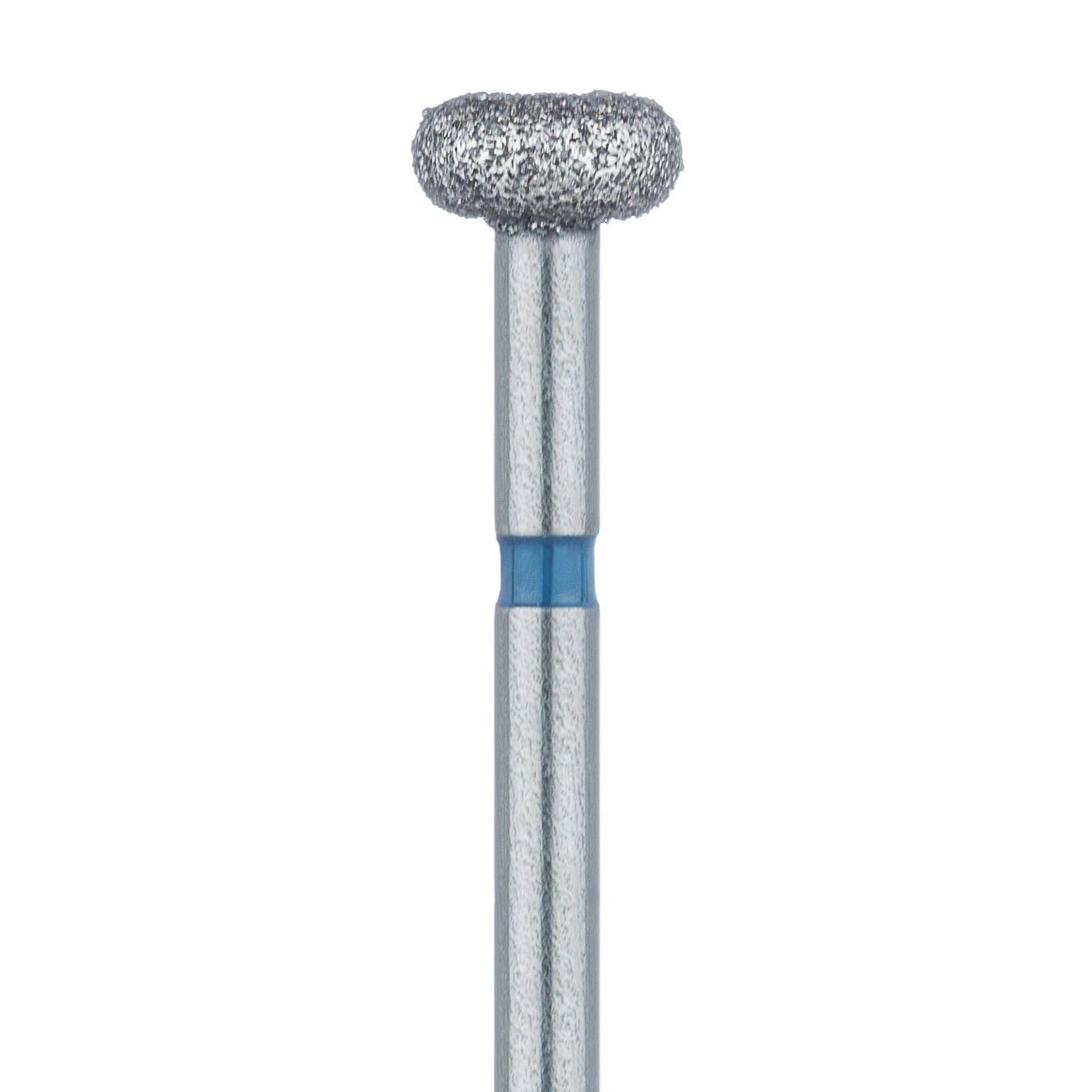 Meisinger 909-040-FG Medium Diamond Bur, Wheel/Donut Shape, 4.0 mm Head, Friction Grip, Blue Ring, 5/Pack