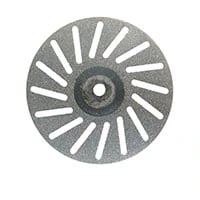 Meisinger 947DF-190-HP Diamond Disc, Super Flexible Perforated Double-Sided, 19 mm, Fine Grit, Red, Handpiece, 1/Pk
