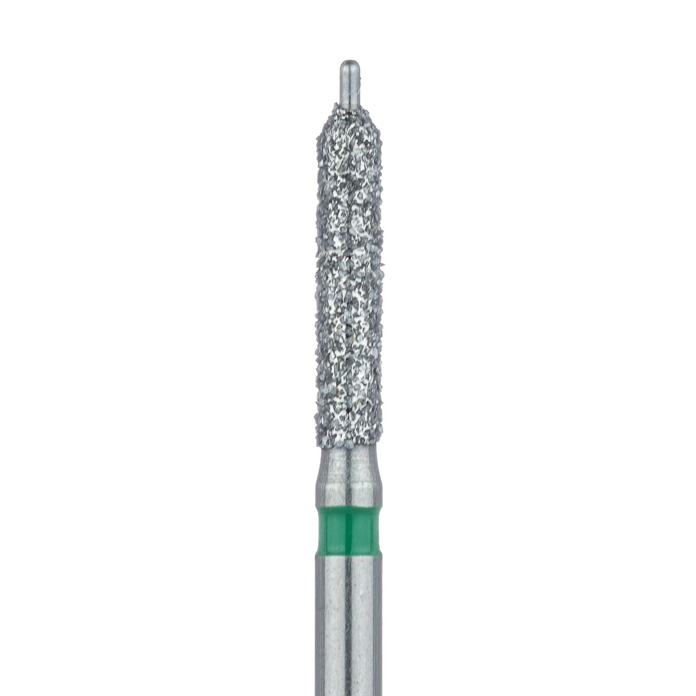 Meisinger 509G-016-FG Coarse Green Guide Pin Diamond Bur, Friction Grip, 1.6mm Head Diameter, 8mm Working Length, Pack of 5
