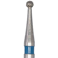 Meisinger 801-010-RA Medium Diamond Bur, Round, 1.0mm, Right Angle, 5/Pk