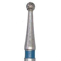 Meisinger 801-012-RA Multi-Use Diamond Bur, Round, 1.2 mm, Medium Grit, Right Angle, 5/Pk
