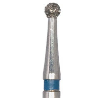 Meisinger 801-014-RA Multi-Use Diamond Bur, Round, 1.4 mm, Medium Grit (Blue), Right Angle, 5/Pk