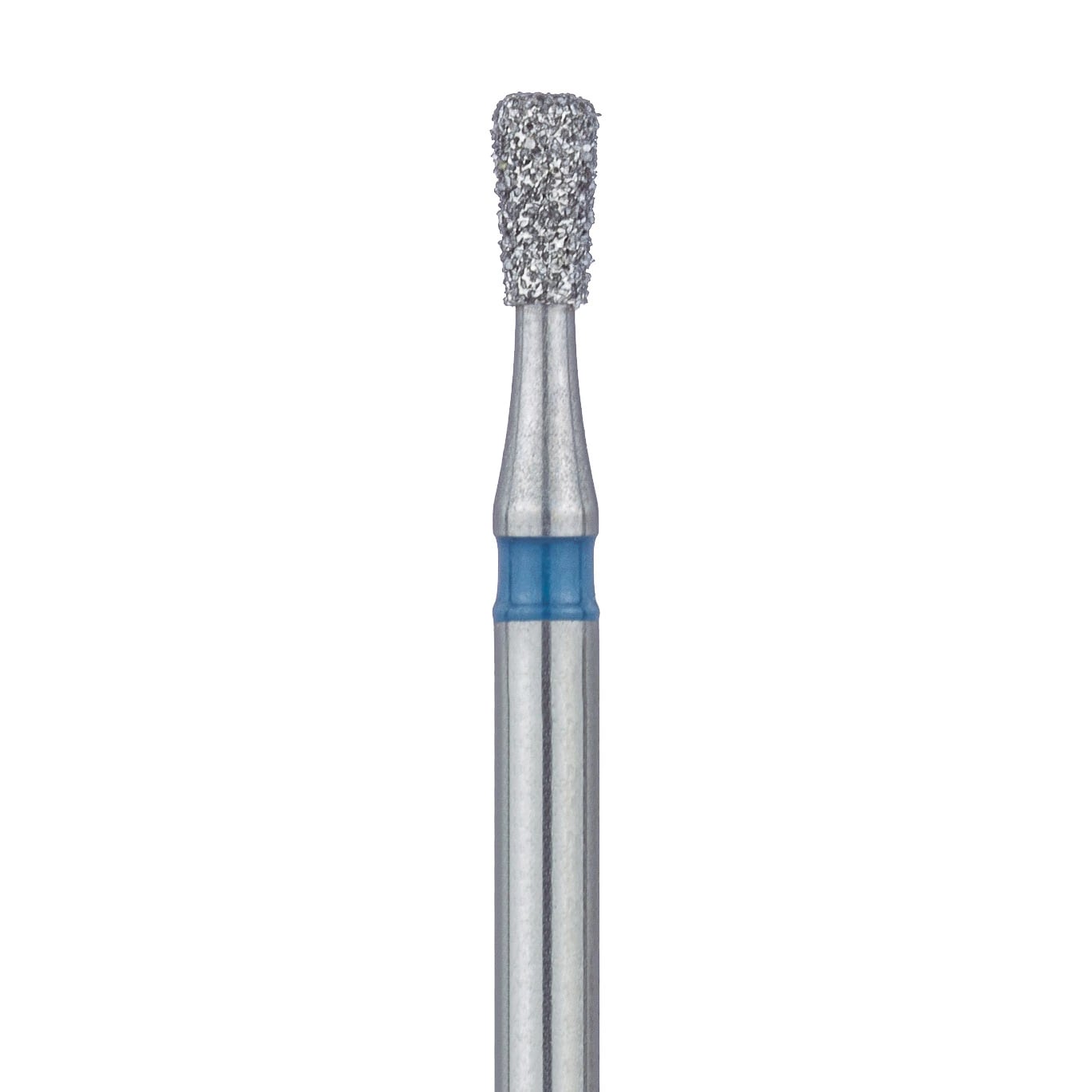 Meisinger 808-016-FG Diamond Bur, Pear Shape, Medium Grit (Blue Ring), Friction Grip, 1.6 mm Head Diameter, 3.0 mm Head Length, 5/Pkg