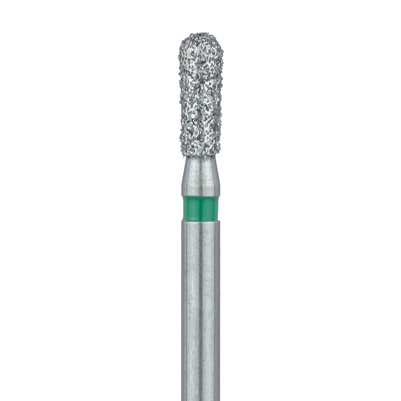 Meisinger Multi-Use Diamond Bur, Friction Grip, Round End Pear, 808RG, 1.8 mm, Coarse, Green, 5/Pk, 808RG-018-FG