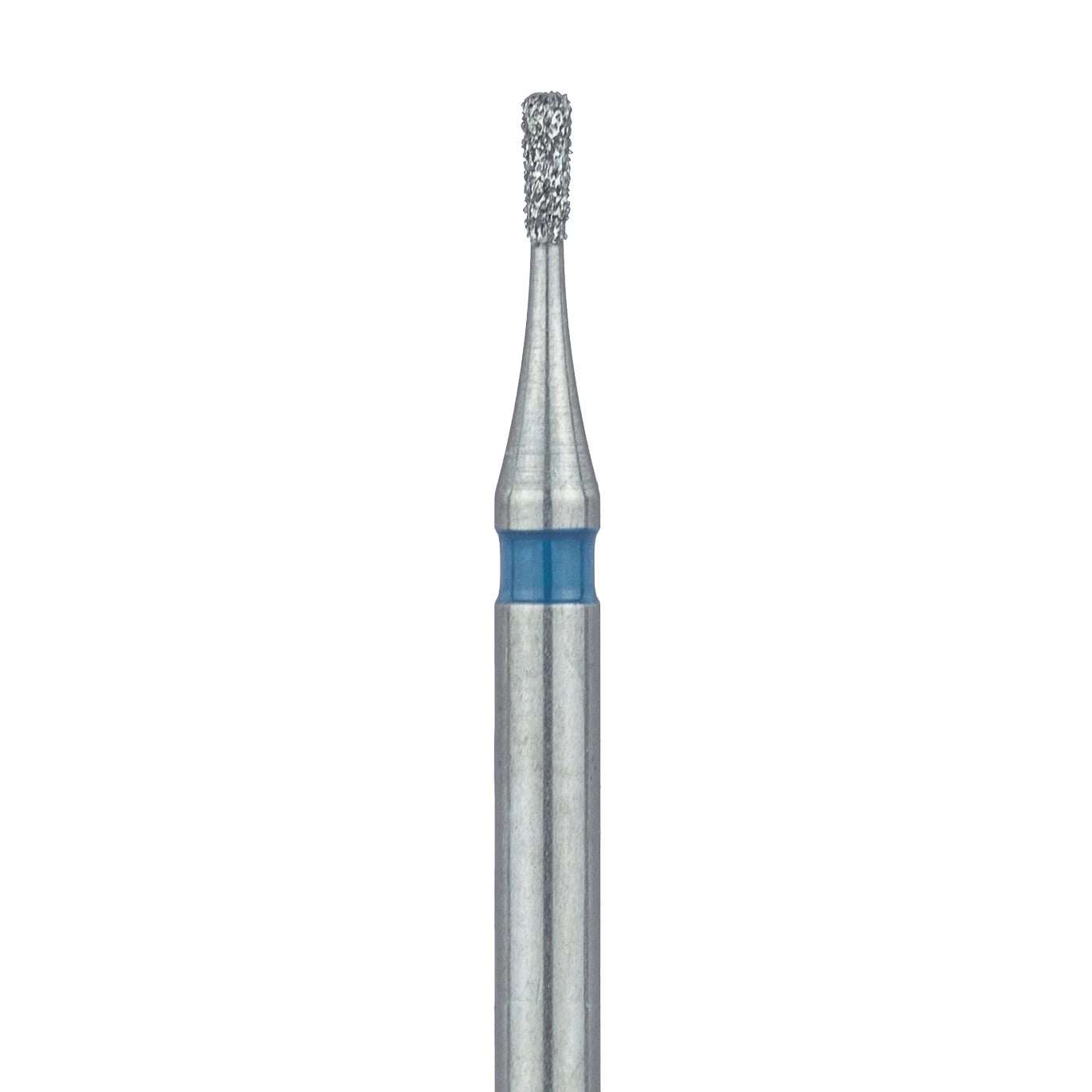 Meisinger Multi-Use Diamond Bur, Friction Grip, Pear, 809-008-FG, 0.8 mm, Medium Grit, Blue Ring, 5/Pk