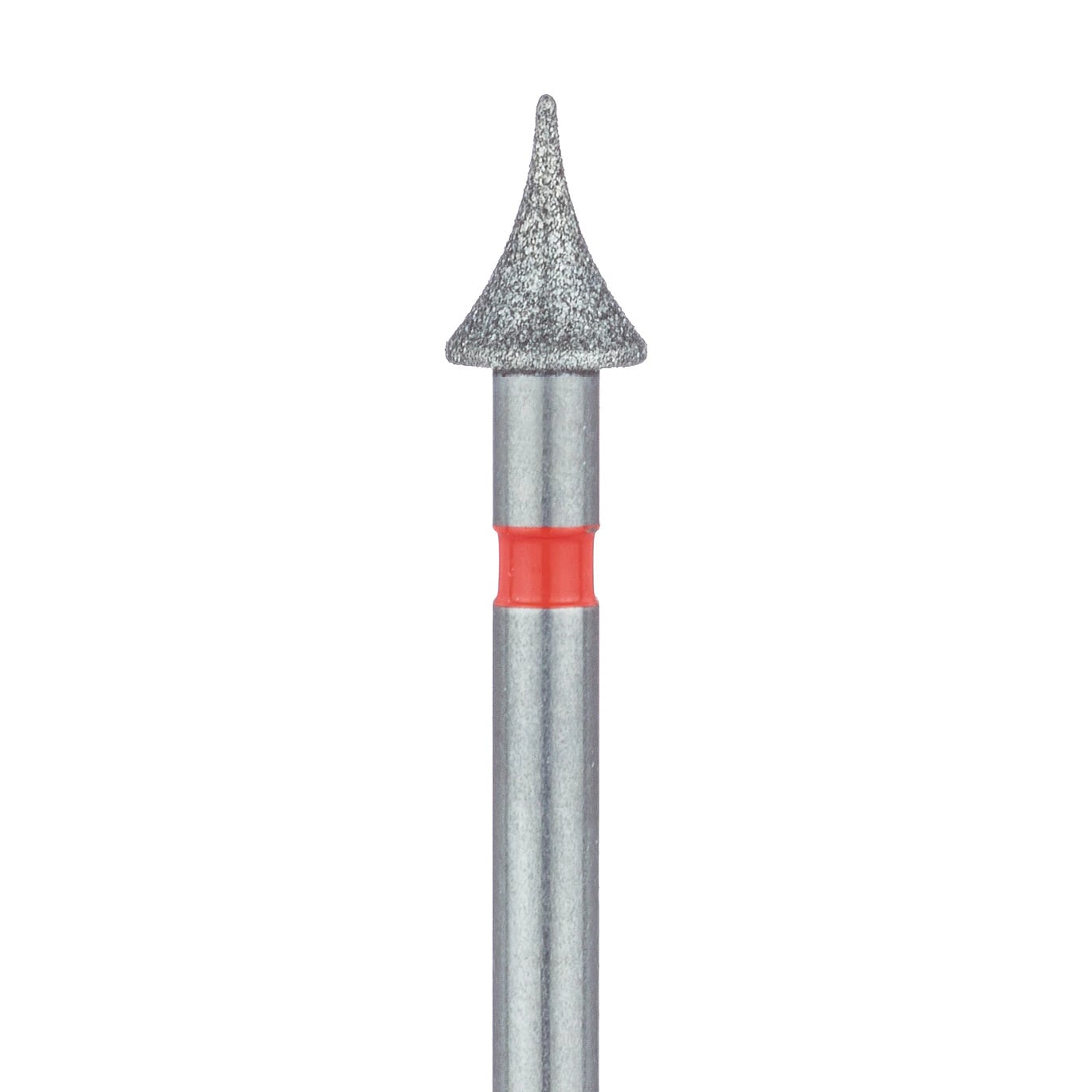 Meisinger Multi-Use Diamond Bur, Friction Grip, Interproximal, Mosquito Shape, Fine Grit (Red), 3.1 mm Head, 5/Pk, 820F-031-FG