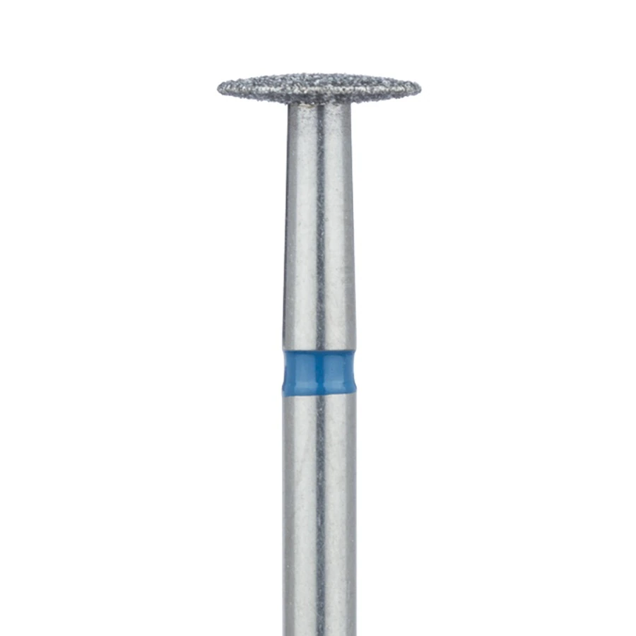 Meisinger 825-065-HP Medium Diamond Bur, Knife Edge, Wheel/Donut Shape, 6.5 mm Diameter, HP Shank, 2/Pack
