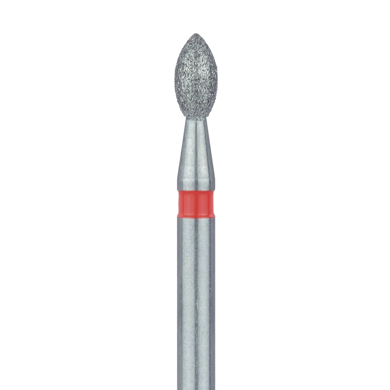 Meisinger Multi-Use Diamond Bur, FG, Pointed Football, #831F, 1.8 mm, Fine (Red), 5/Pk, 831F-018-FG