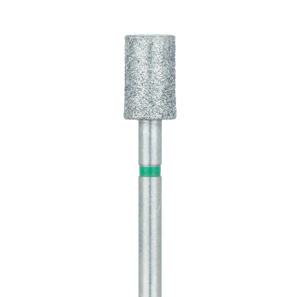 Meisinger 837LG-050 HP Diamond Bur, Long Cylinder, 5.0 mm, Coarse Grit, 2/Pack