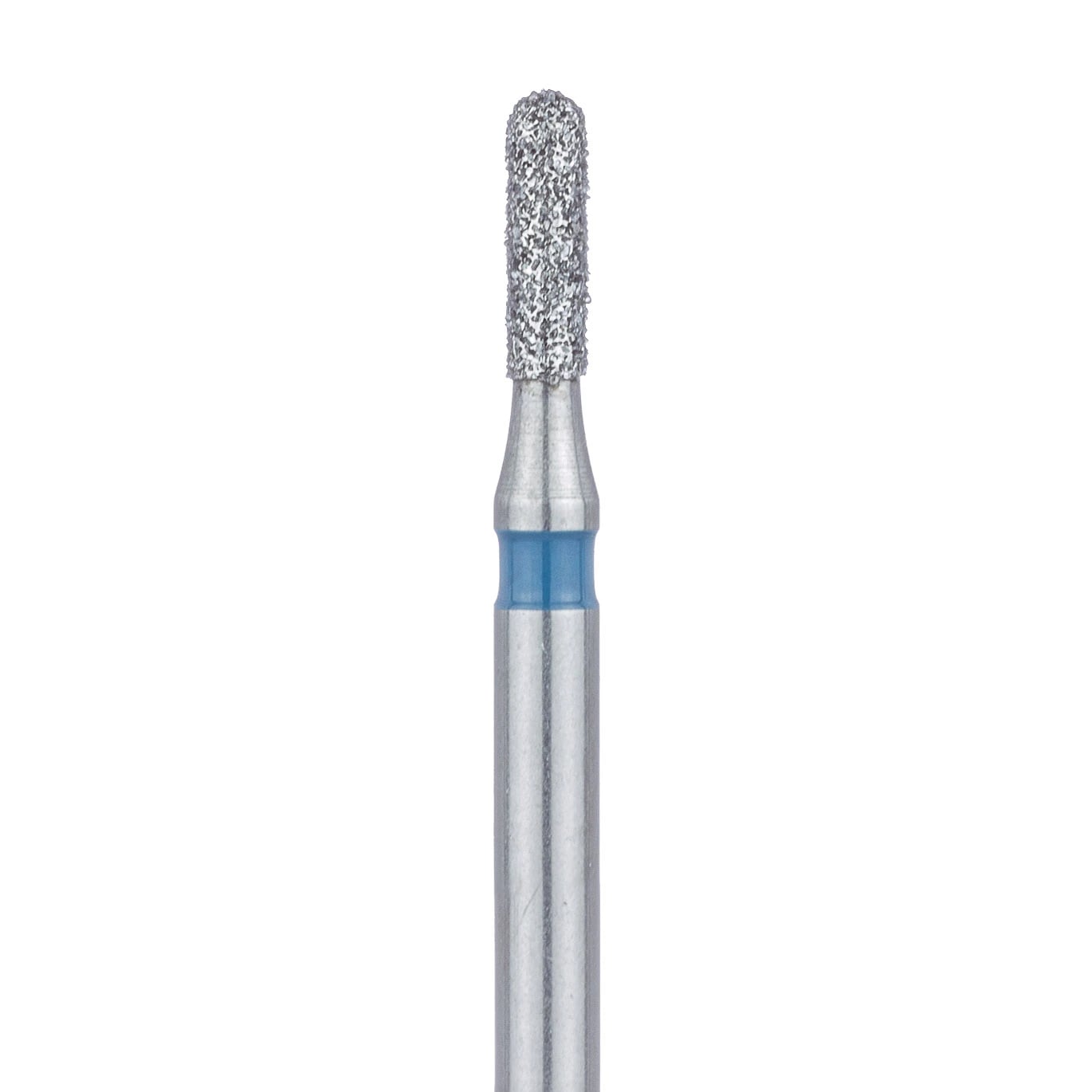 Meisinger Multi-Use Diamond Bur, FG, Round End Cylinder, #838, 1.2 mm, Medium Grit, Blue Ring, 5/Pk, 838-012-FG