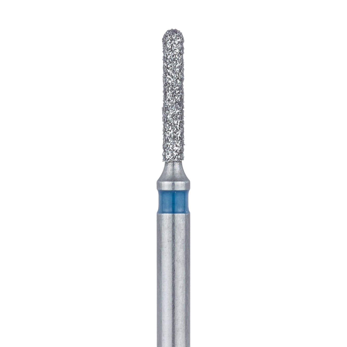Meisinger 838L-010-FG Multi-Use Diamond Bur, Round End Cylinder, Medium Grit, 1.0 mm Diameter, 7 mm Working Length, Friction Grip, 5/Pk
