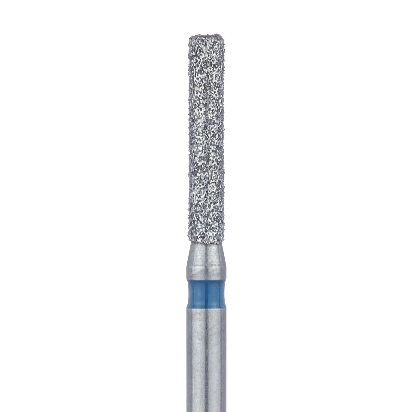 Meisinger 842-014-FG Multi-Use Diamond Bur, Round Edge Extra Long Cylinder, Medium Grit (Blue), 1.4 mm Diameter, 8 mm Working Length, Friction Grip, 5/Pack