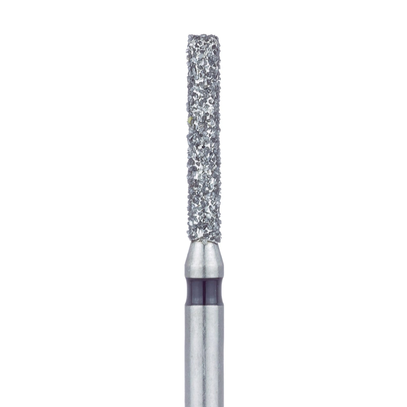 Meisinger 842H-014-FG Diamond Bur, Super Coarse (Black), Round Edge Cylinder, FG, 1.4 mm Diameter, 8 mm Working Length, 5/Pkg