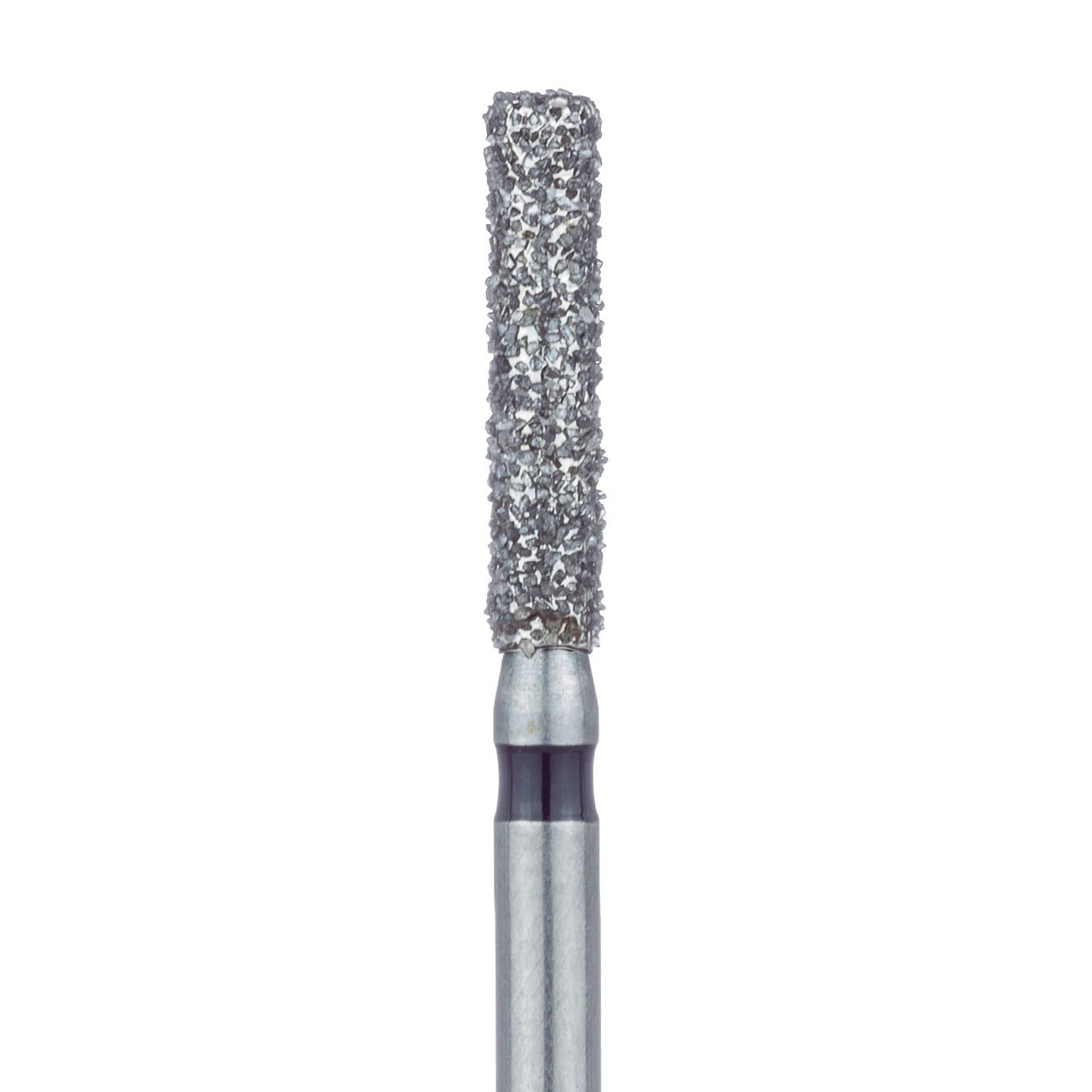 Meisinger 842H-018-FG Diamond Bur, FG, Super Coarse, Black, Cylinder, Round End, 1.8 mm Head Diameter, 8.0 mm Head Length, 5/Pkg