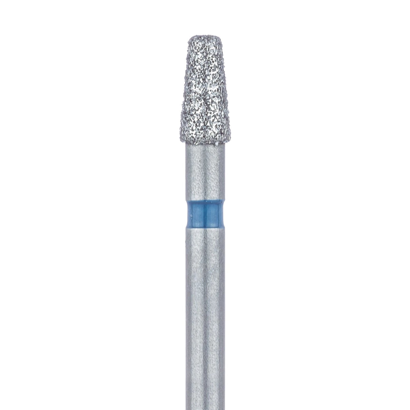 Meisinger Multi-Use Diamond Bur, FG, Tapered Round Edge, #845R, 2.1 mm, Medium Grit, Blue Ring, 5/Pk, 845R-021-FG