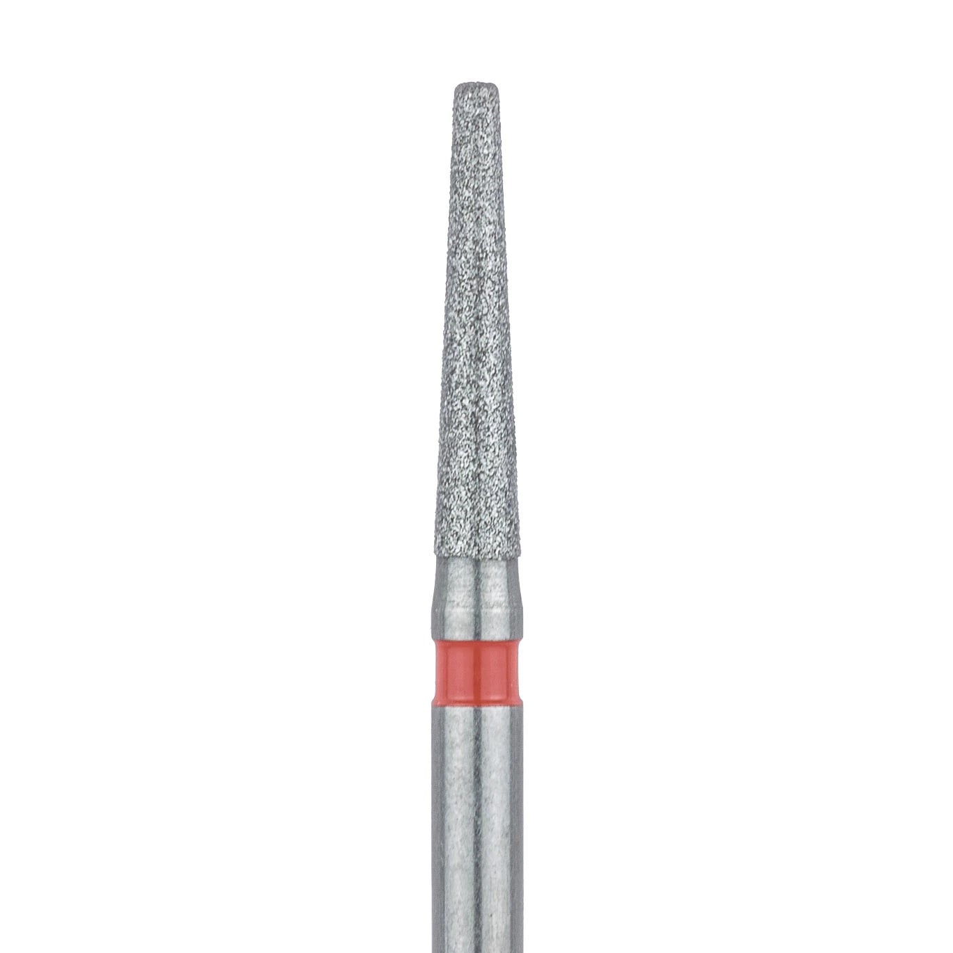 Meisinger FG #847RF-016 Fine Diamond Bur, Round Edge Tapered (Modified Shoulder), 1.6mm Head, 8mm Working Length, Friction Grip, 5/Pk